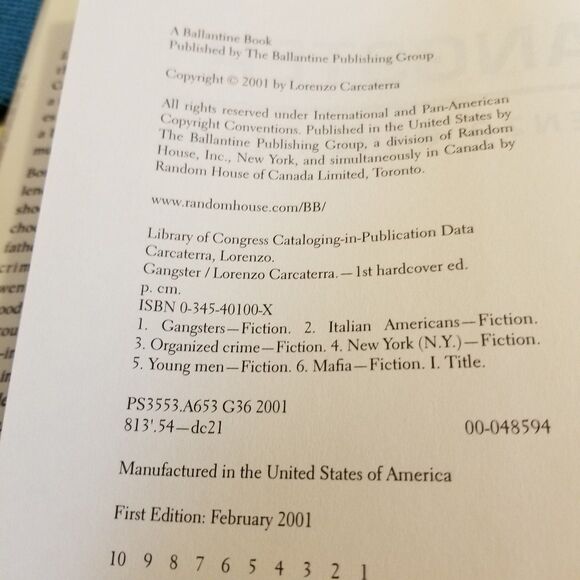 Gangster hardcover book first edition - Picture 9 of 10